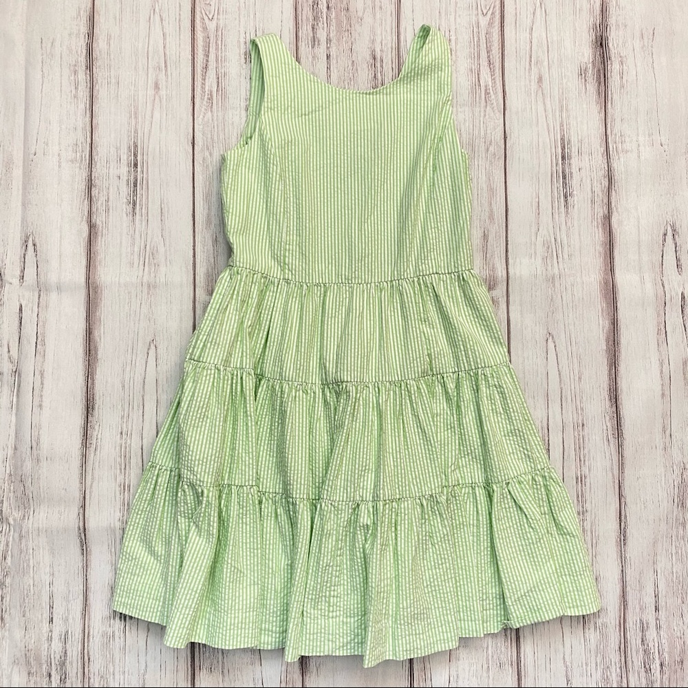 Polo Ralph Lauren Green Seersucker Dress
Girls 8